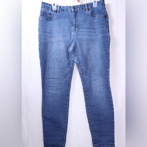 D. Jeans 14 Medium Dark Wash Skinny Ankle Jeans